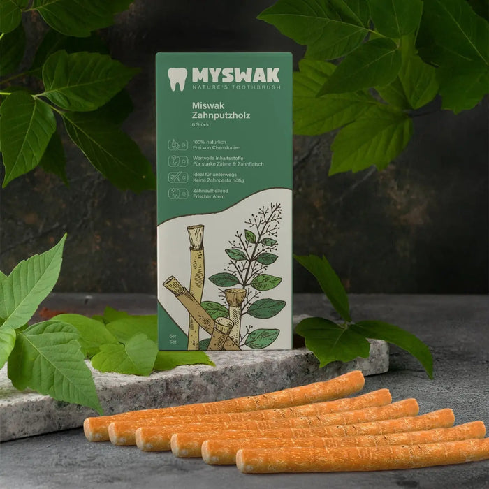 Miswak Natürliche Zahnbürste Zahnputzholz 6 Stück von MYSWAK