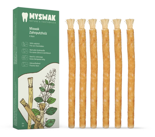 Miswak Natürliche Zahnbürste Zahnputzholz 6 Stück von MYSWAK