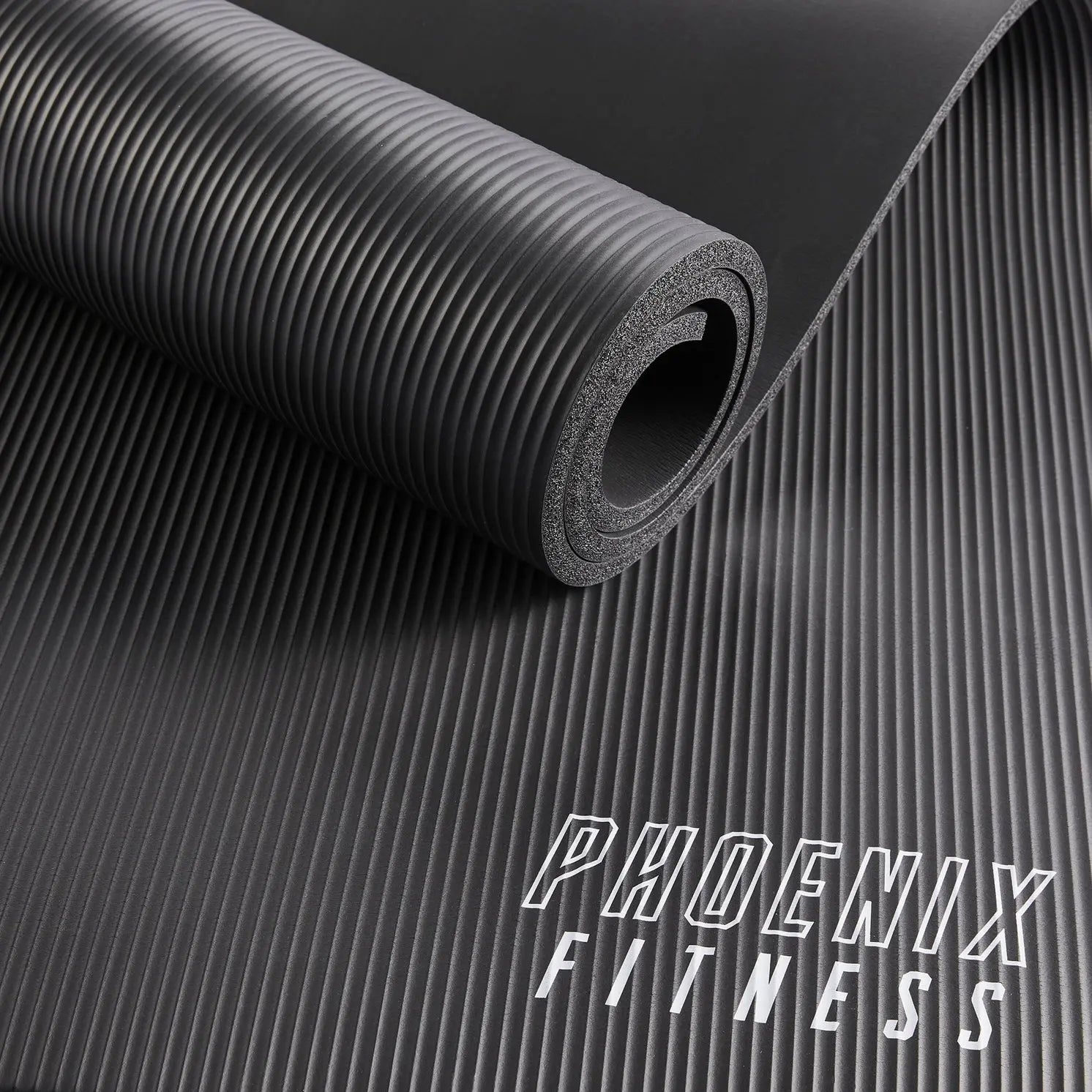 Fitnessmatte aus NBR-Schaum Schwarz von Phoenix Fitness