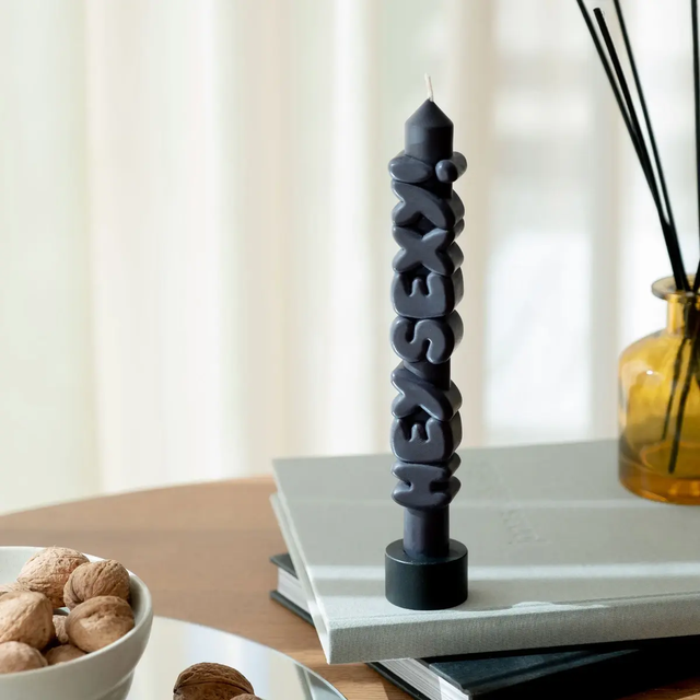 Kerze Taper candle HEY SEXY! schwarz von Taper Candles