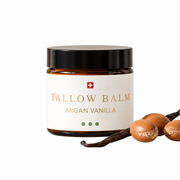 Tallow Balm Argan Vanilla - Hautbalsam mit Rindertalg, Arganöl, natürlichem Vanilleextrakt & Vitamin E, 60ml von guteszeug.ch