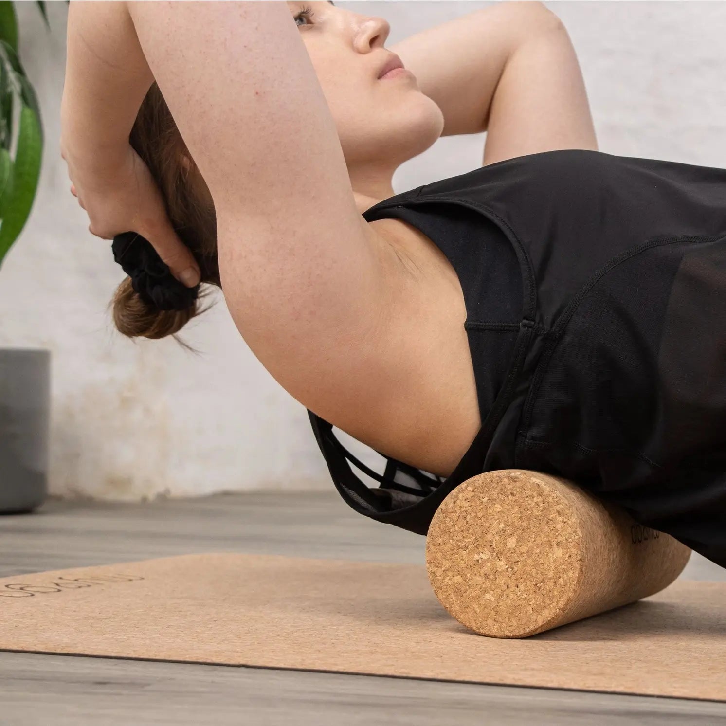 Faszienrolle Massagerolle Kork 10x30 cm von Myga