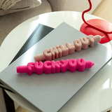 Kerze Taper candle F*CK YOU Pink von Taper Candles