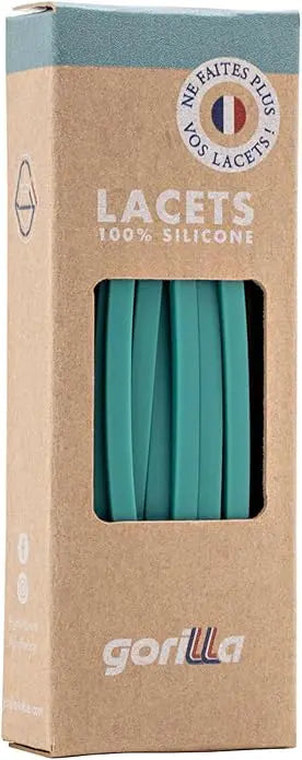 Elastische Schnürsenkel Flexibel Ohne Binden Schmal Silikon Mint von Gorilla Lacets