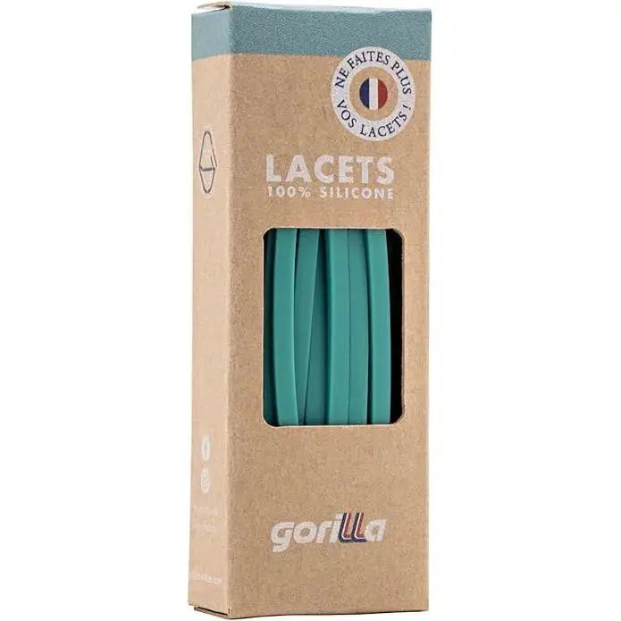 Elastische Schnürsenkel Flexibel Ohne Binden Schmal Silikon Mint von Gorilla Lacets