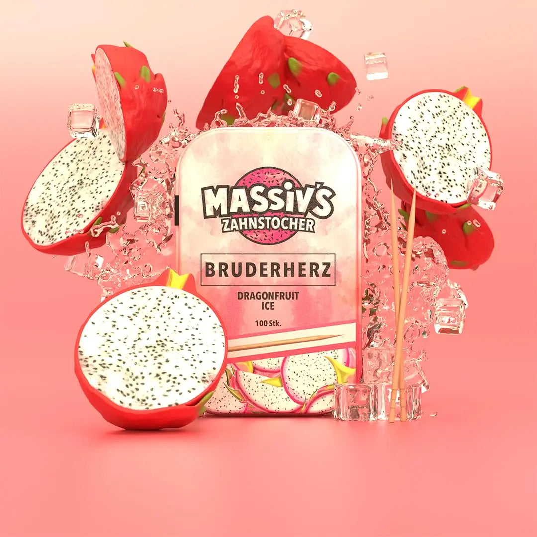 Massiv's Bruderherz Zahnstocher mit Geschmack Dragonfruit Ice von Wunder Zahnstocher