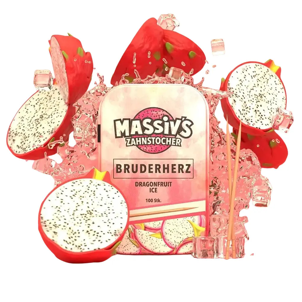 Massiv's Bruderherz Zahnstocher mit Geschmack Dragonfruit Ice von Wunder Zahnstocher