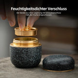 Teedose für Matchapulver Obsidian von TEANAGOO