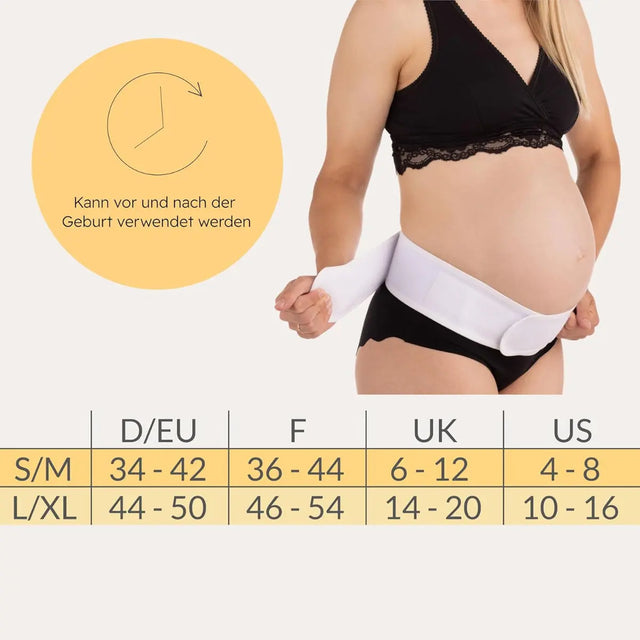Stützgürtel für Schwangere Weiss S/M von Carriwell