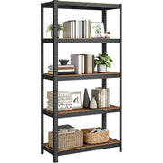 Standregal Industrie-Design mit 5 Ablagen, bis 875 kg belastbar, Vintagebraun-Schwarz von Songmics