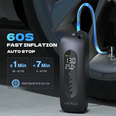Luftpumpe AL2 150PSI Elektrischer Kompressor Tragbar All-In-One Akku von Cycplus