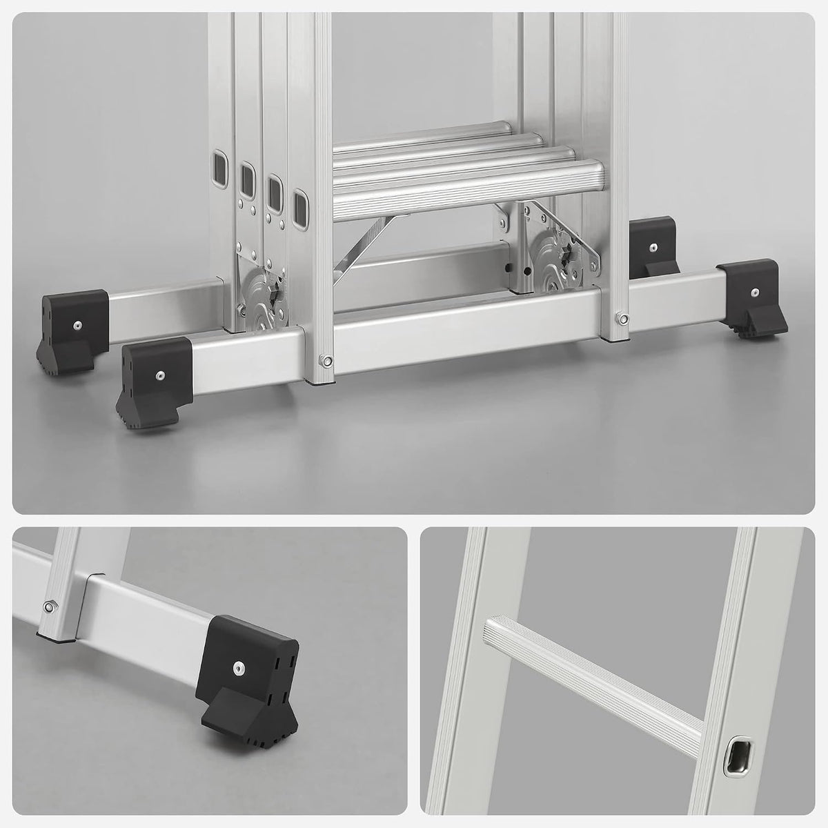 Aluminium Mehrzweckleiter 6-in-1 350 cm 150 kg von Songmics
