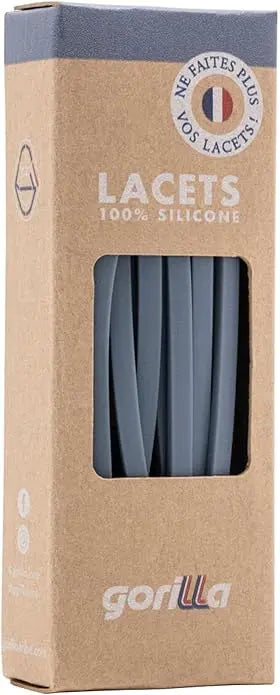 Elastische Schnürsenkel Flexibel Ohne Binden Schmal Silikon Pebble von Gorilla Lacets