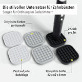 Zahnbürsten Untersetzer Weiss 2er Set von Qikfresh