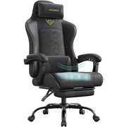 Gaming Stuhl ergonomisch mit Fußstütze und Federkissen von Songmics