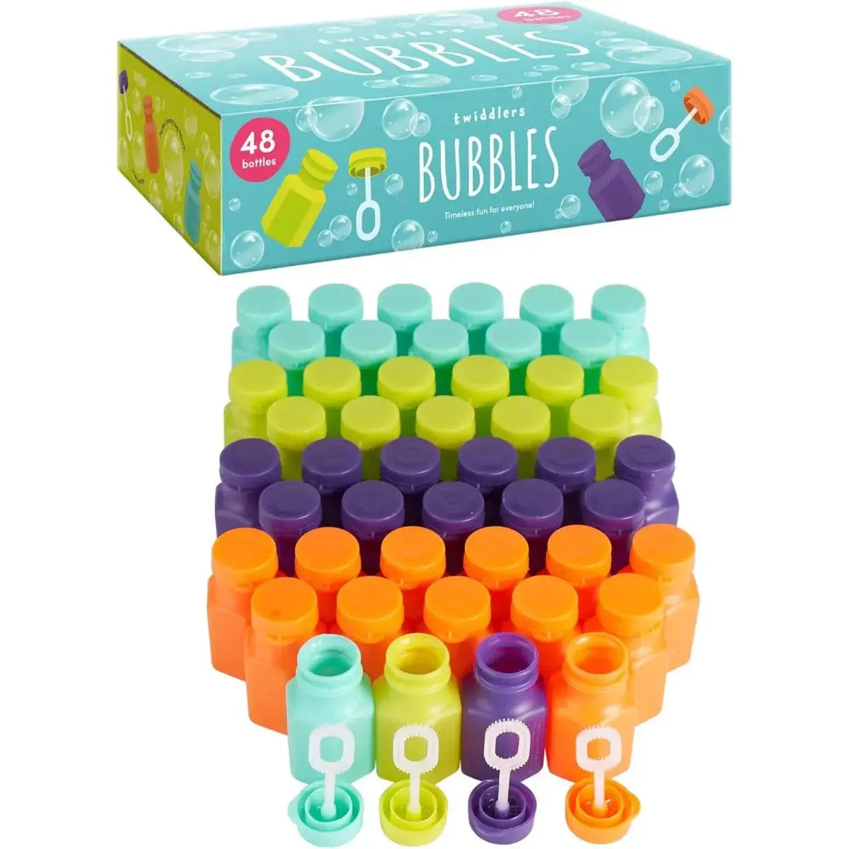 Seifenblasen mini Party Bubble Bottles 48 Stück von Twiddlers
