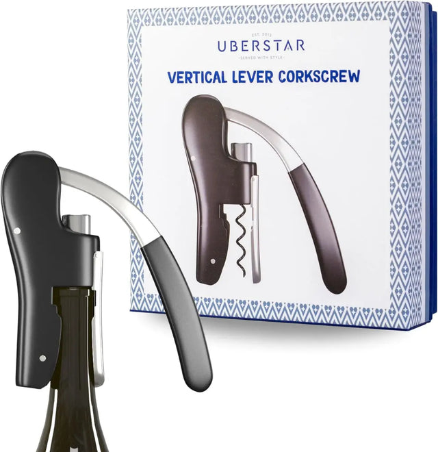 Hebelkorkenzieher schwarz matt von Uberstar