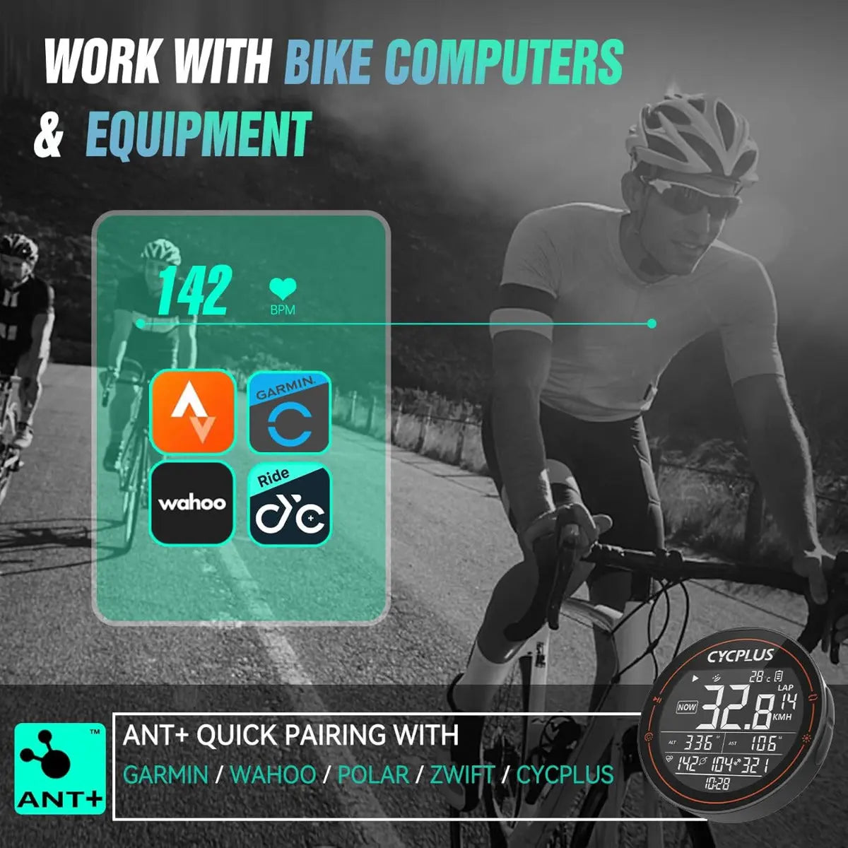 Herzfrequenzsensor H1 Pulssensor Handgelenkgürtel Fitnessmonitor von Cycplus