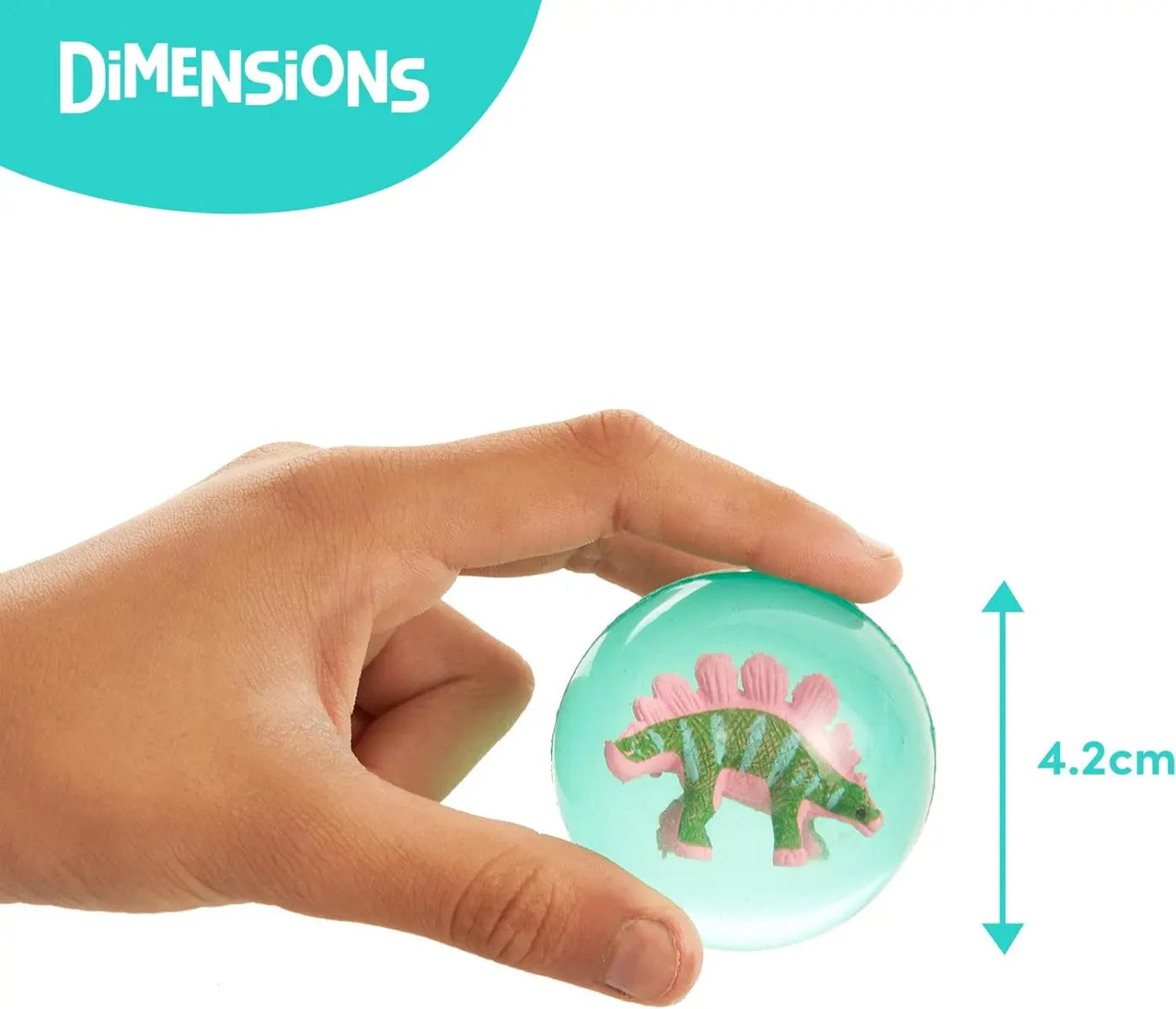 Gummiball Dinosaurier 8 Stück von Twiddlers