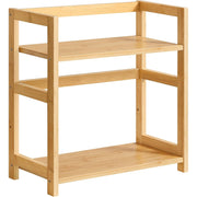 Gewürzregal 2 Etagen 41x41x18,6 cm Bambus Natur von Songmics