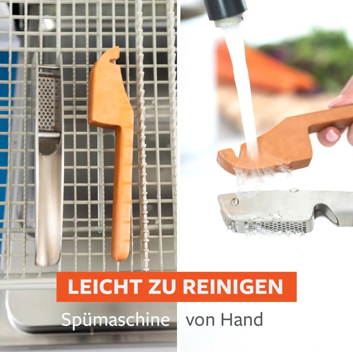 Knoblauchpresse Easy-Clean Crushed It von full circle