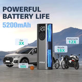 Luftpumpe A8 150PSI Elektrischer Kompressor Tragbar All-In-One Akku von Cycplus