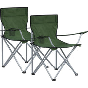 Campingstuhl 2er Set Faltstuhl 120 kg Seladongrün von Songmics