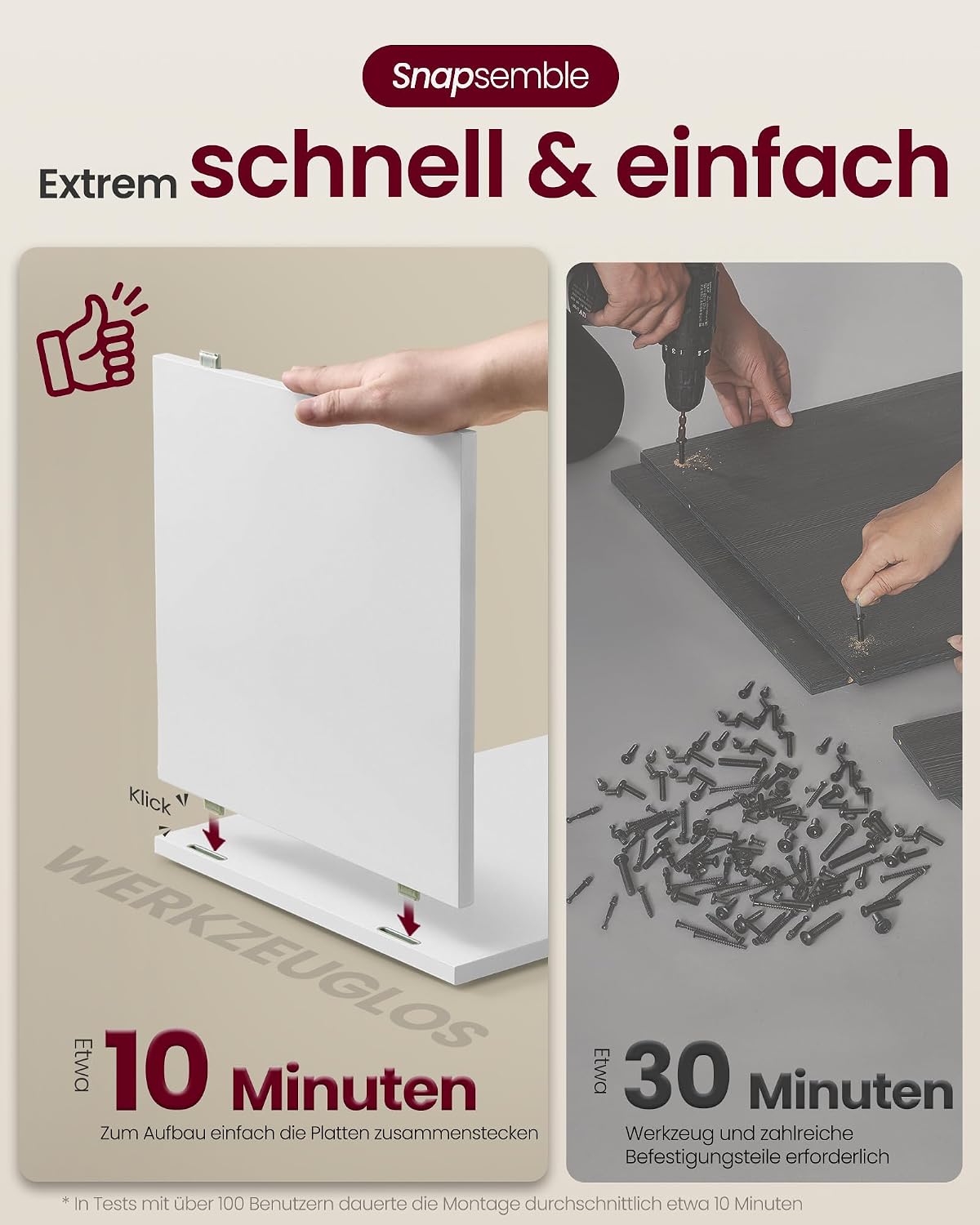 Nachttisch 3 Ebenen Beistelltisch 30x35x45 cm Weiss von Songmics
