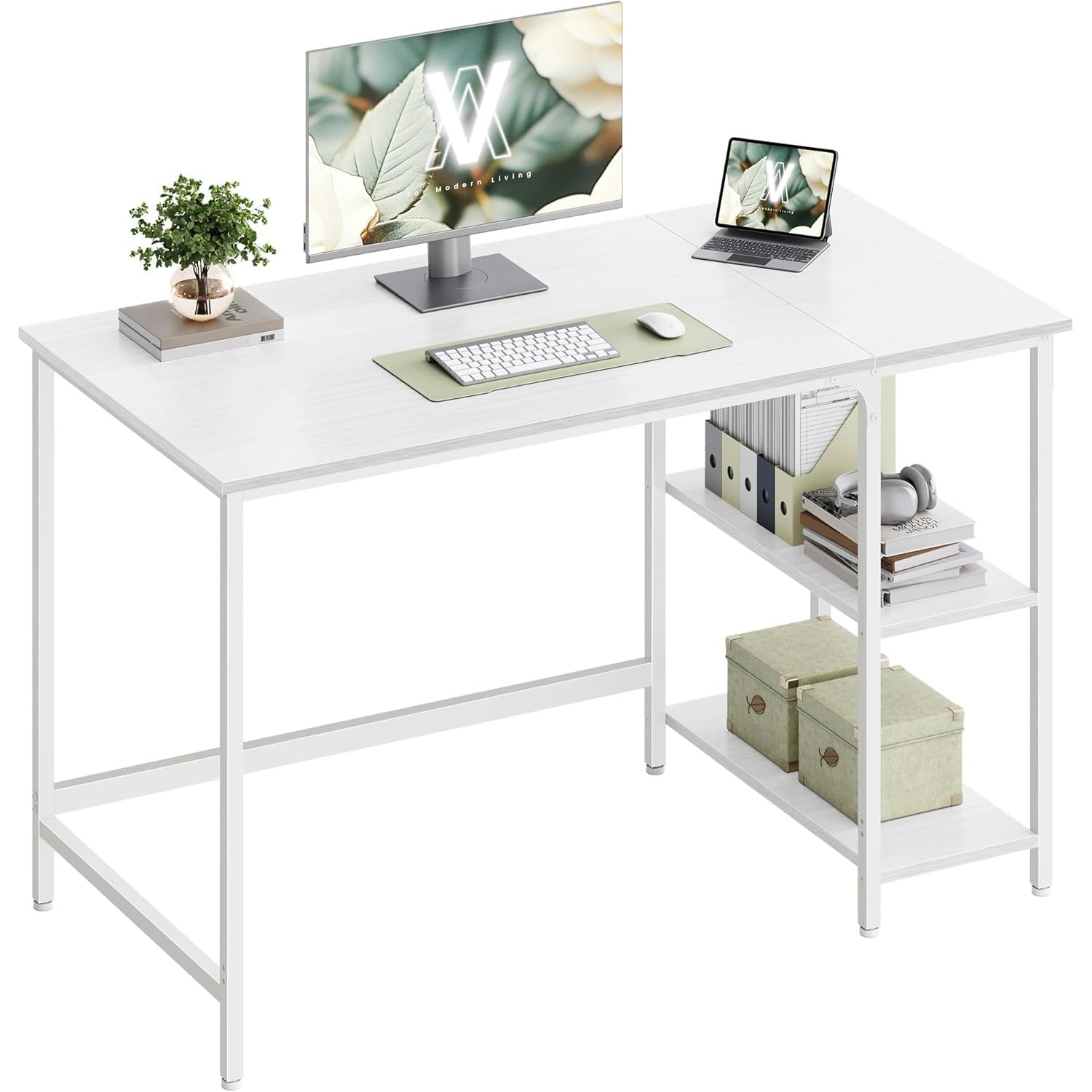 Computertisch 120x60x76 cm Bürotisch Schreibtisch Ahorn von Songmics