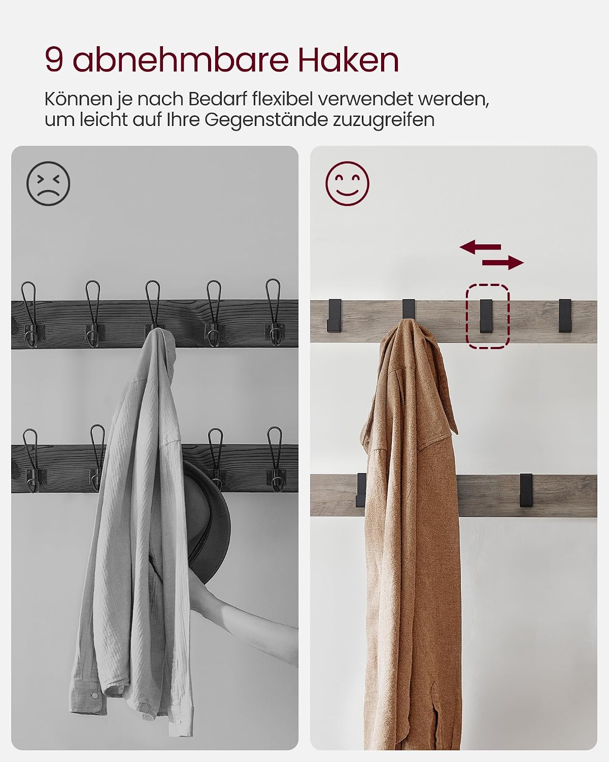 Garderobe Schuhregal Sitzbank 84x33,7x183 cm Greige von Songmics
