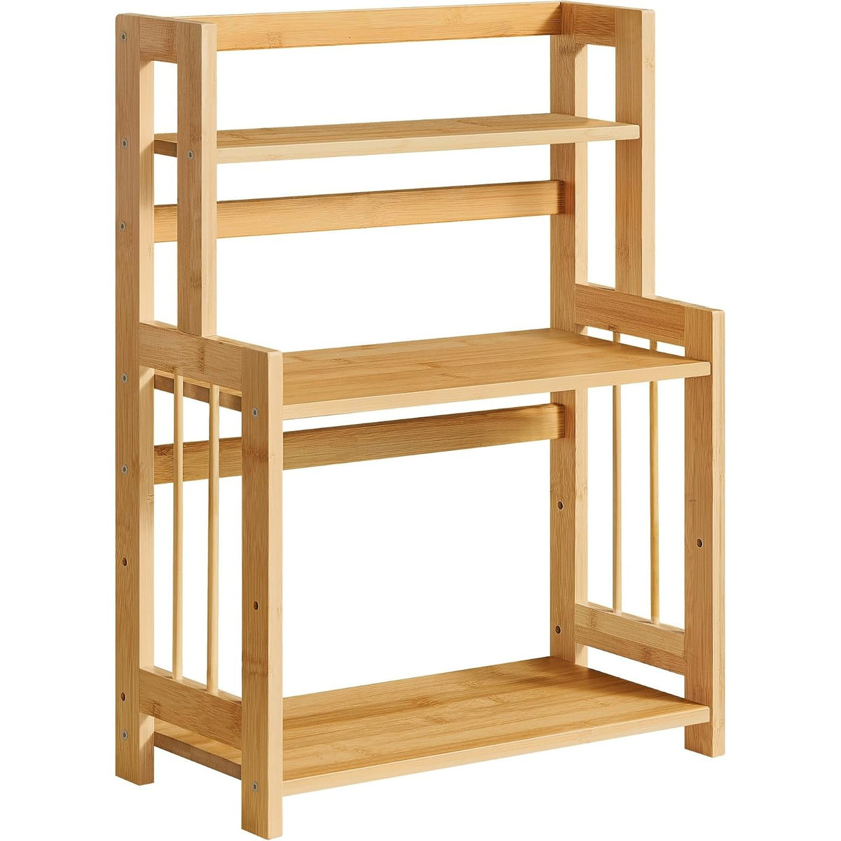 Gewürzregal 3 Etagen 41x18,6x53,5 cm Bambus Natur von Songmics