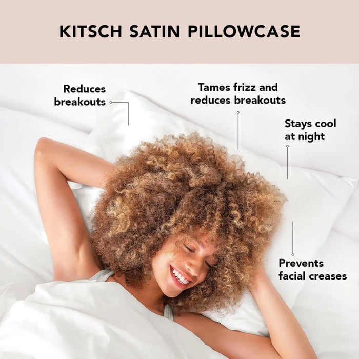 Satin Kissenbezug King Ivory von Kitsch