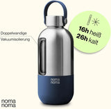 Trinkflasche Edelstahl auslaufsicher 750ml Soda Blue von noma noma