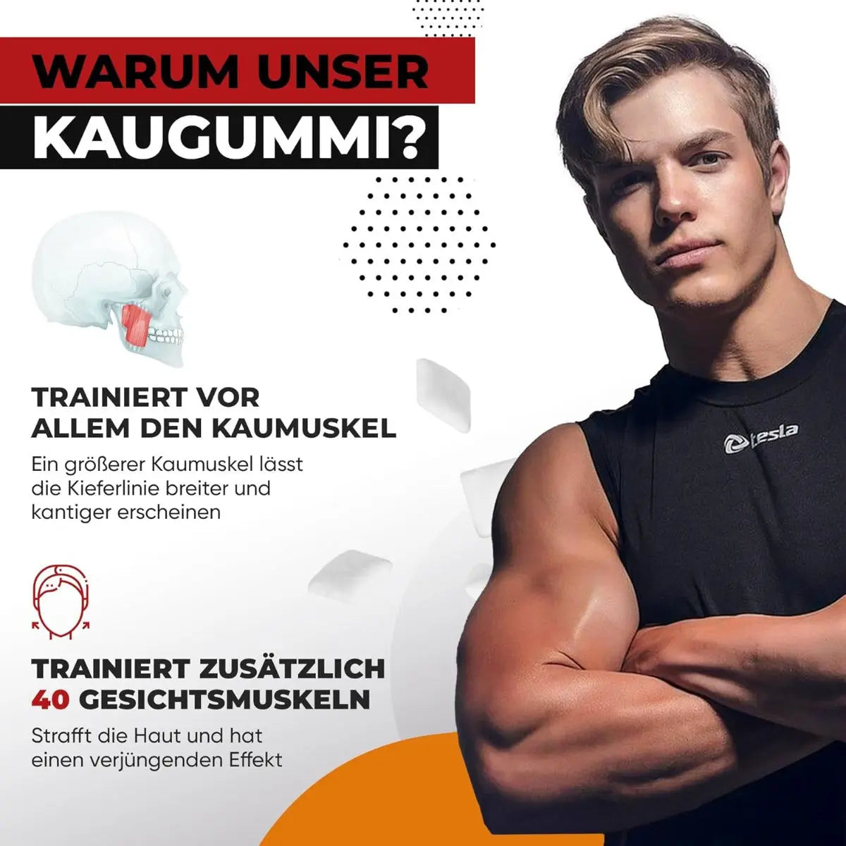Fitness Cinnamon Honey Chewing Gum 100g Pack von JAWLINER