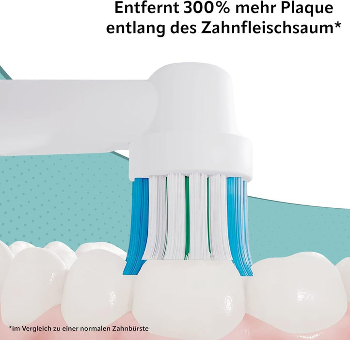 Ersatzbürsten Standard kompatibel mit Oral-B IO 8er Pack weiss von Ora-Care