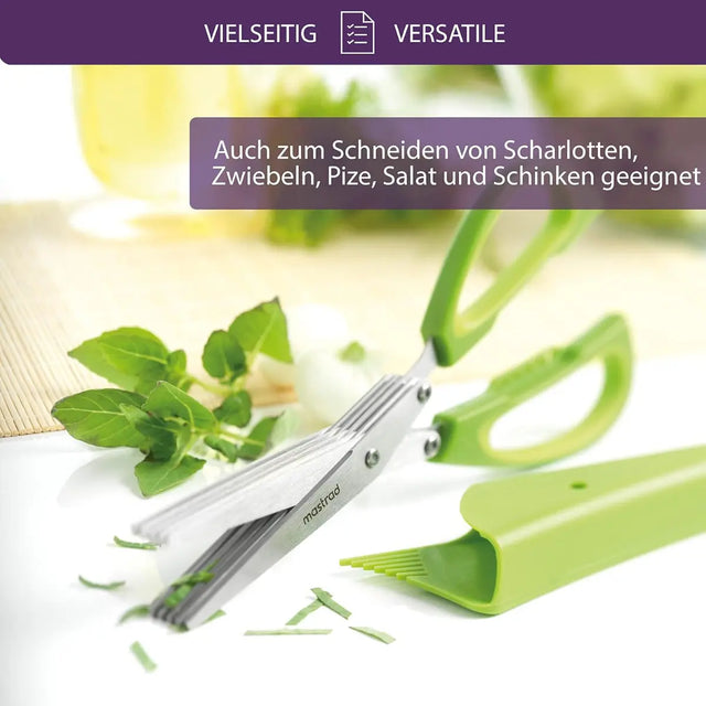 Kräuterschere mit Reinigungskamm von Mastrad