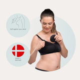 Stilleinlagen wiederverwendbar Schwarz 6er Set von Carriwell