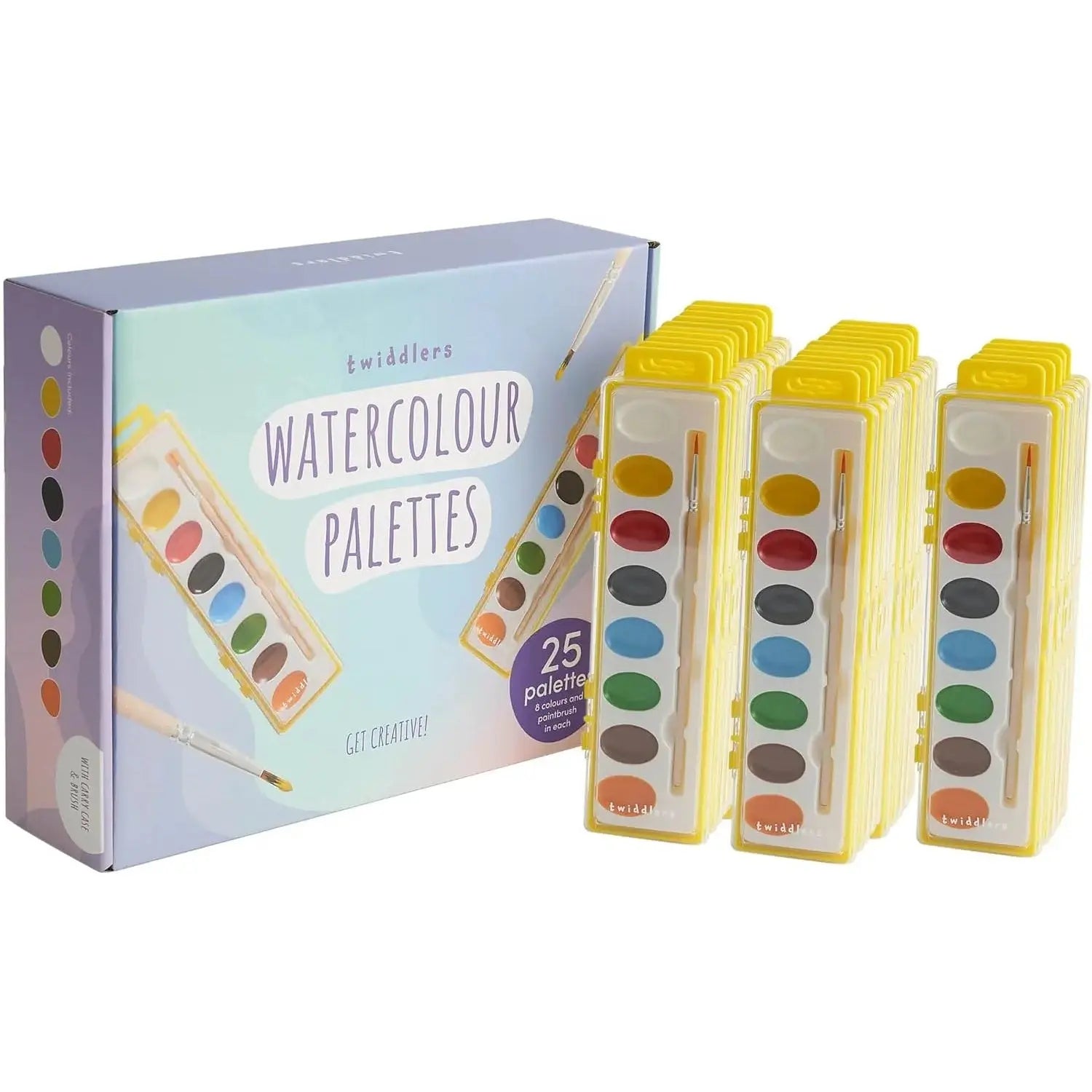 Malpalette Wasserfarbe 25 Sets von Twiddlers