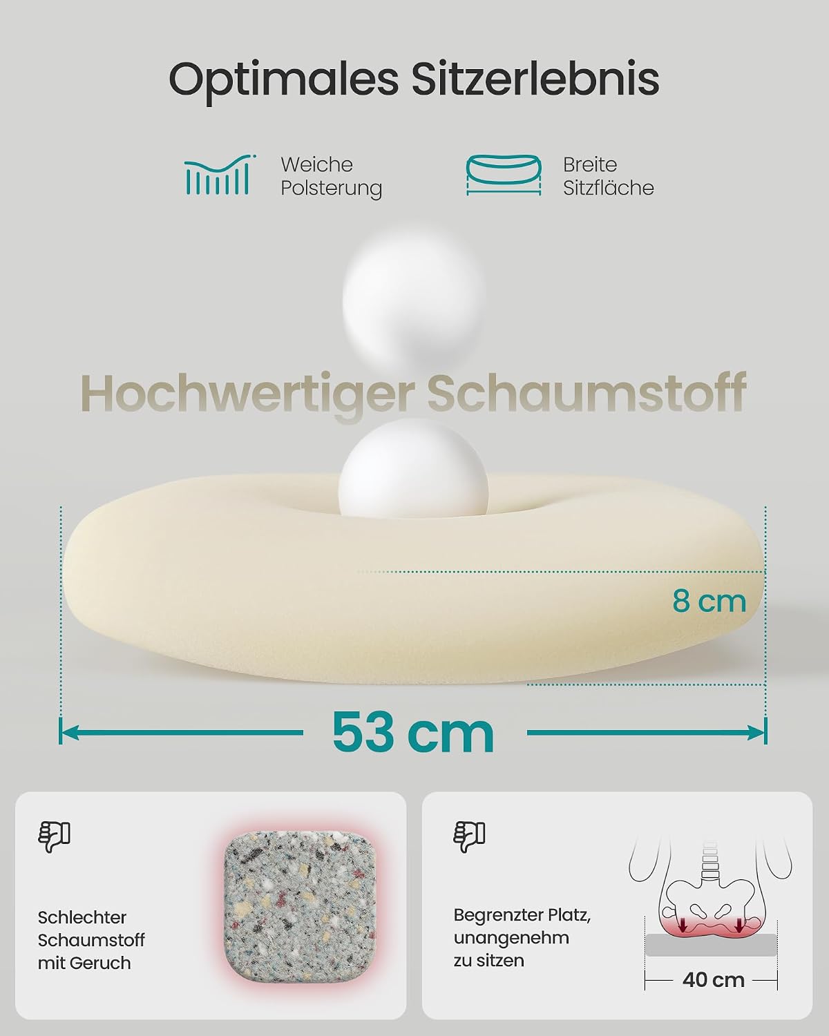 Bürostuhl ergonomisch Netzstuhl mit Wippfunktion Schwarz von Songmics