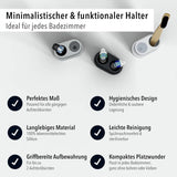 Zahnbürsten- und Aufsteckbürstenhalter 2er Grau von Qikfresh