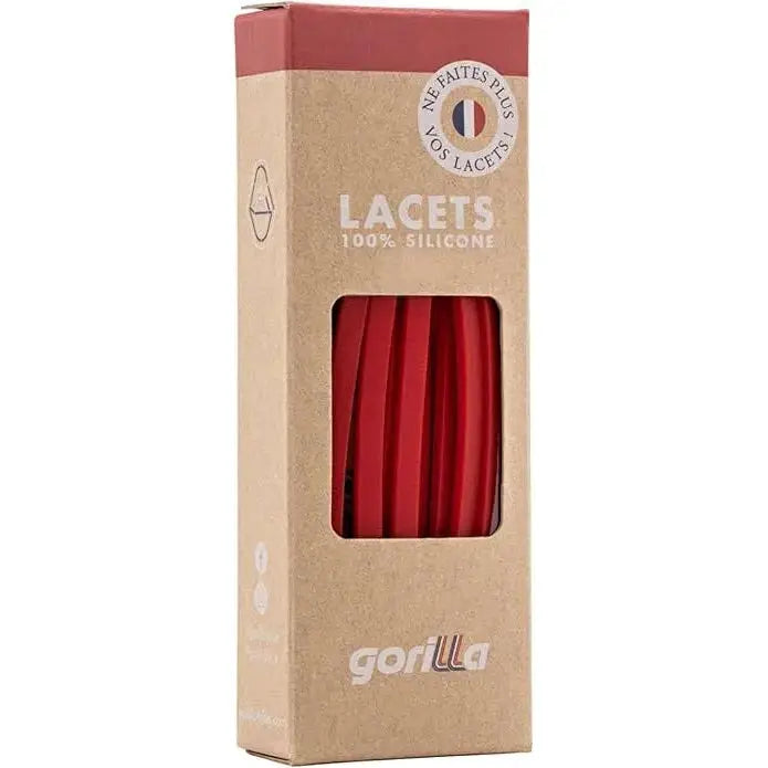 Elastische Schnürsenkel Flexibel Ohne Binden Schmal Silikon Strawberry von Gorilla Lacets