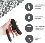 Hebelkorkenzieher schwarz matt von Uberstar