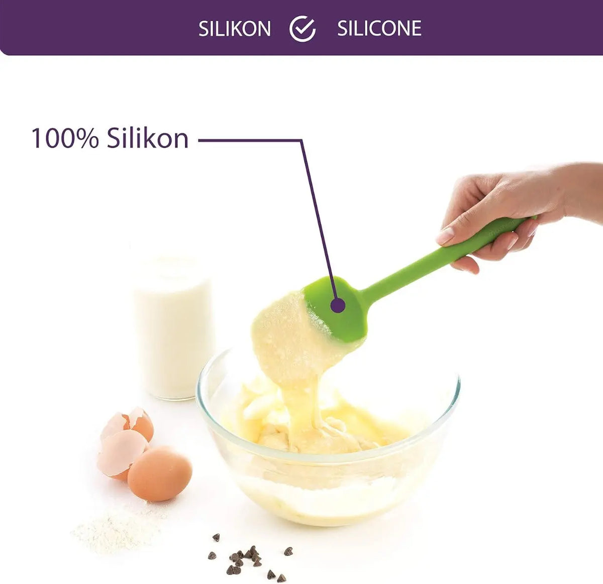 Premium Silikonlöffel Grün von Mastrad