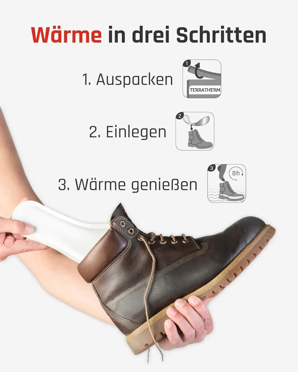 Wärmesohlen 10 Paar Grösse XL von TerraTherm