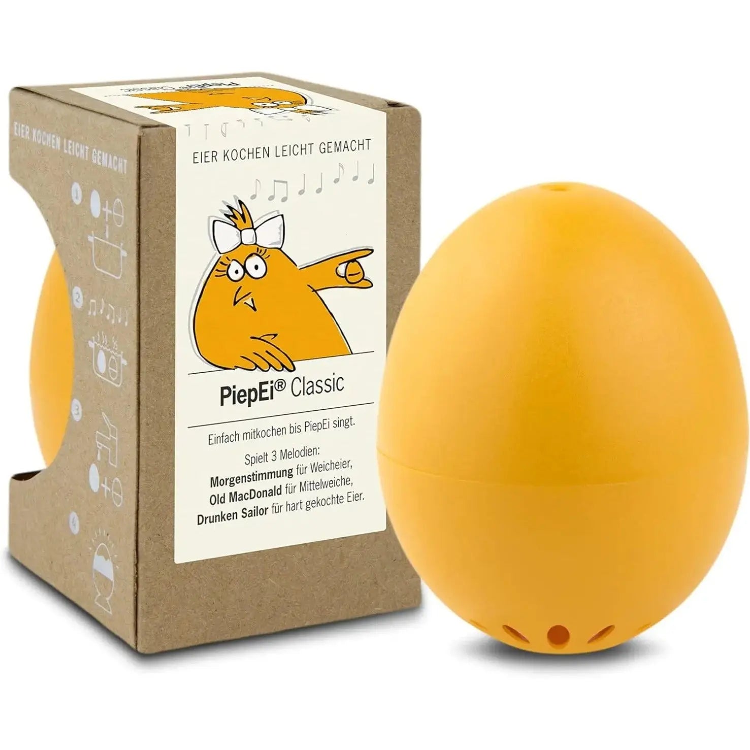 Singende Eieruhr Classic orange von PiepEi
