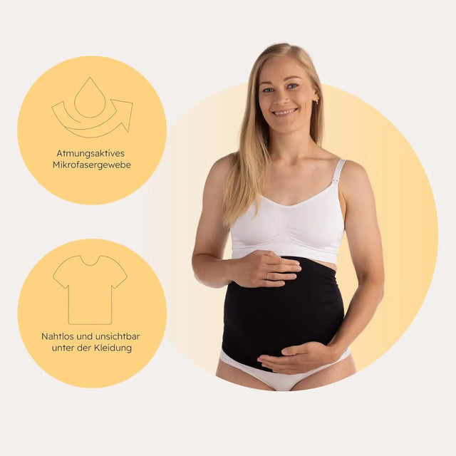 Stützband für Schwangere Schwarz XL von Carriwell