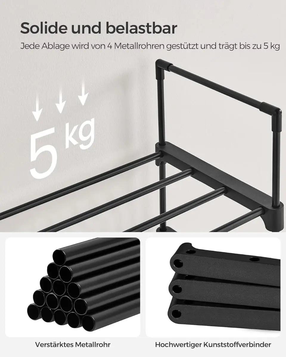 Schuhregal mit 10 Ebenen offener Schuhschrank von guteszeug.ch