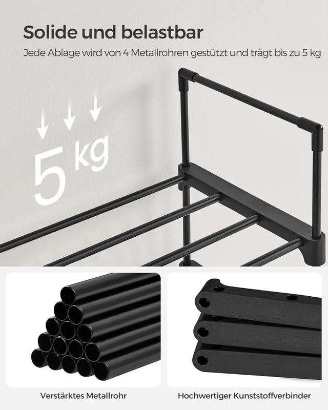 Schuhregal mit 10 Ebenen offener Schuhschrank von guteszeug.ch