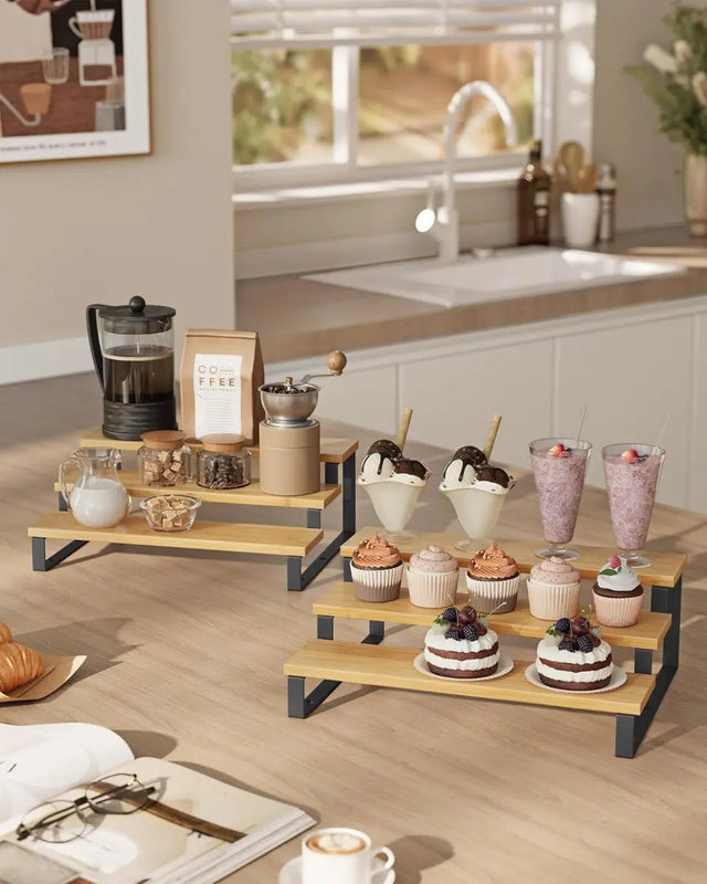 Gewürzregal Küchenregal Küchen-Organizer 2er Set von Songmics