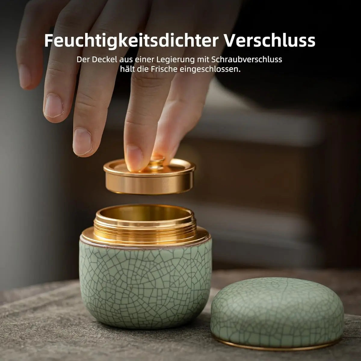 Teedose für Matchapulver Hellgrün von TEANAGOO